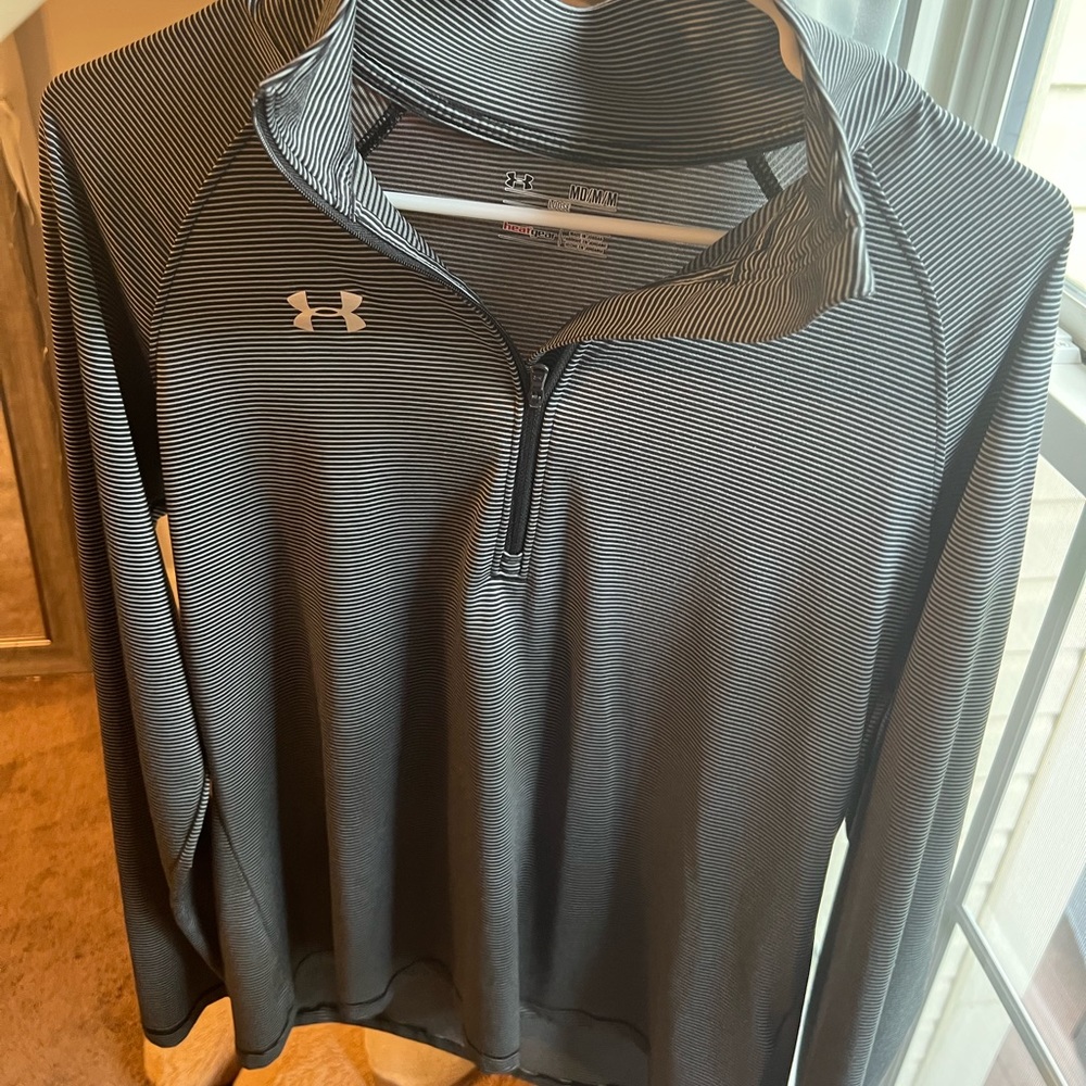 Long sleeve stripped Quarter zip
